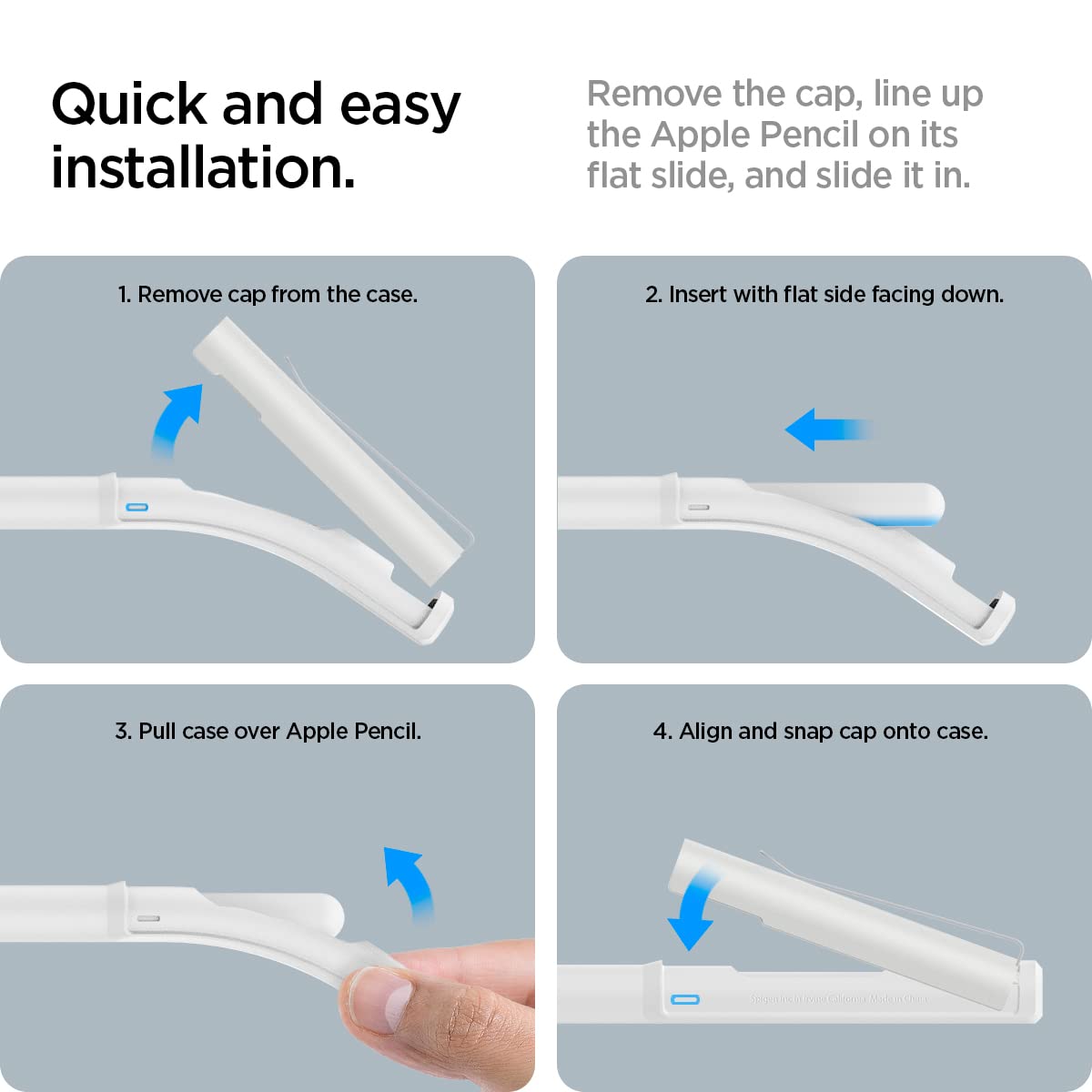 Amazon | Spigen Pencil ケース タッチペンカバー アップルペンシル