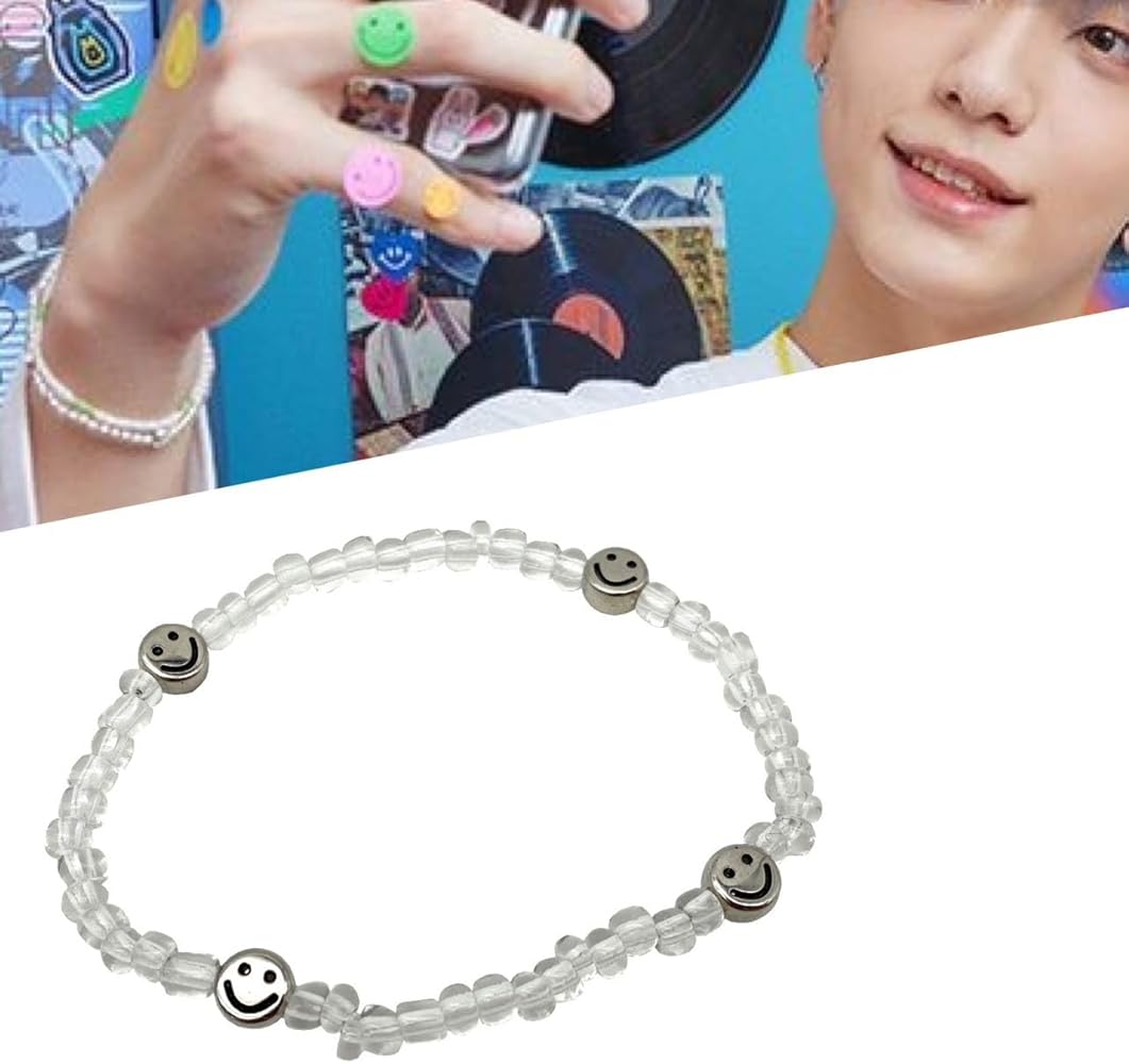 Amazon | [AREUM] ブレスレット TXT ヨンジュン 着用モチーフ ビーズ