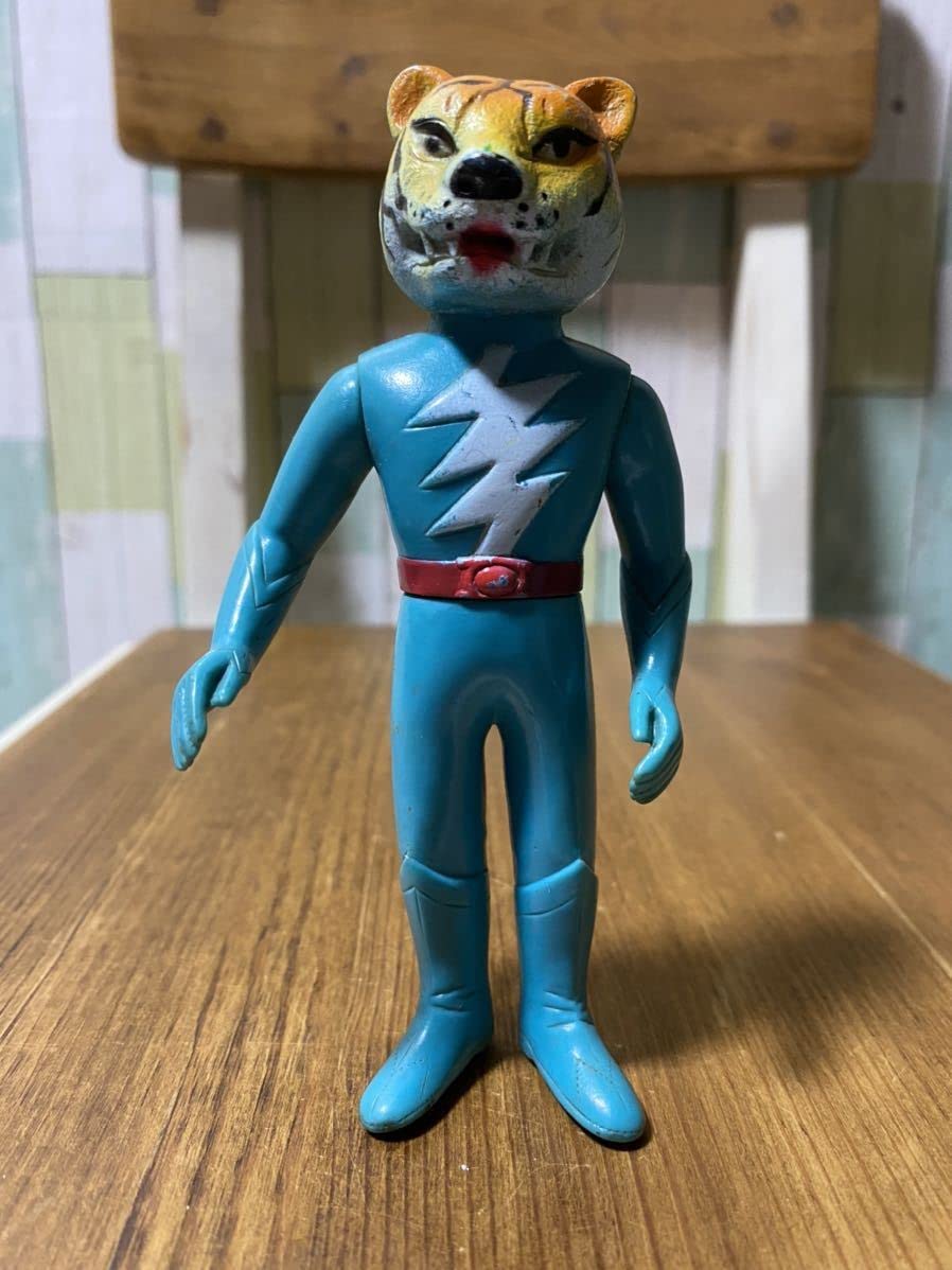 Amazon.co.jp: 当時物 鉄人タイガーセブン ソフビ人形 ブルマァク