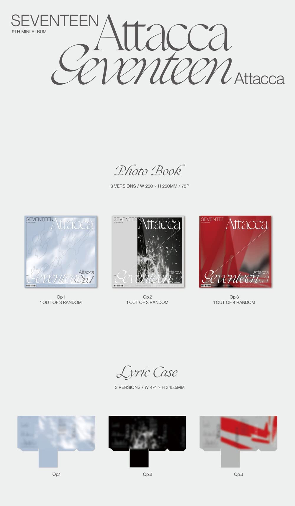 Amazon.co.jp: SEVENTEEN - Attacca (9thミニアルバム) アルバム+