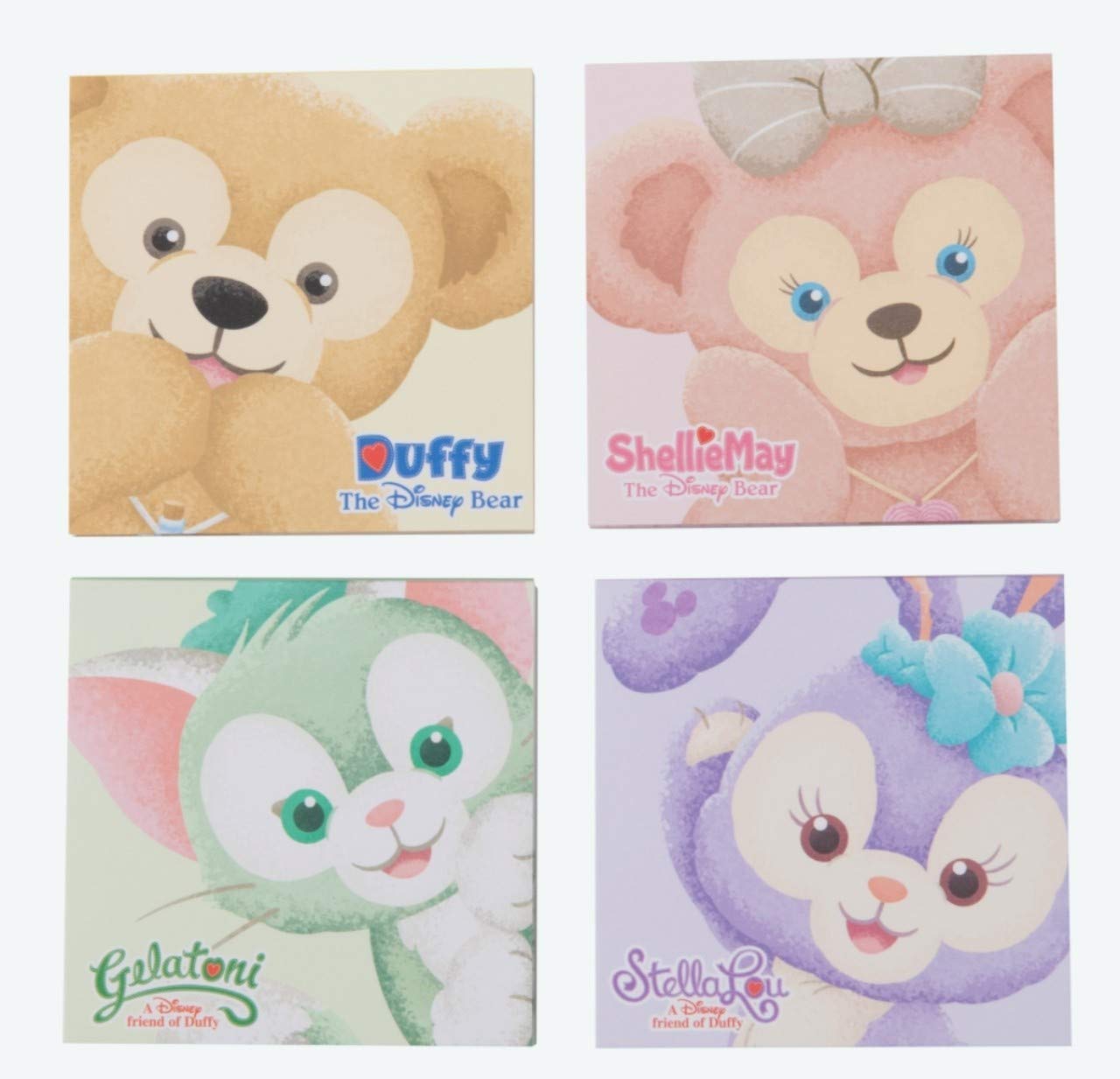 Amazon.co.jp: 8/2〜順次発送 ダッフィー＆フレンズ メモ 4個 セット