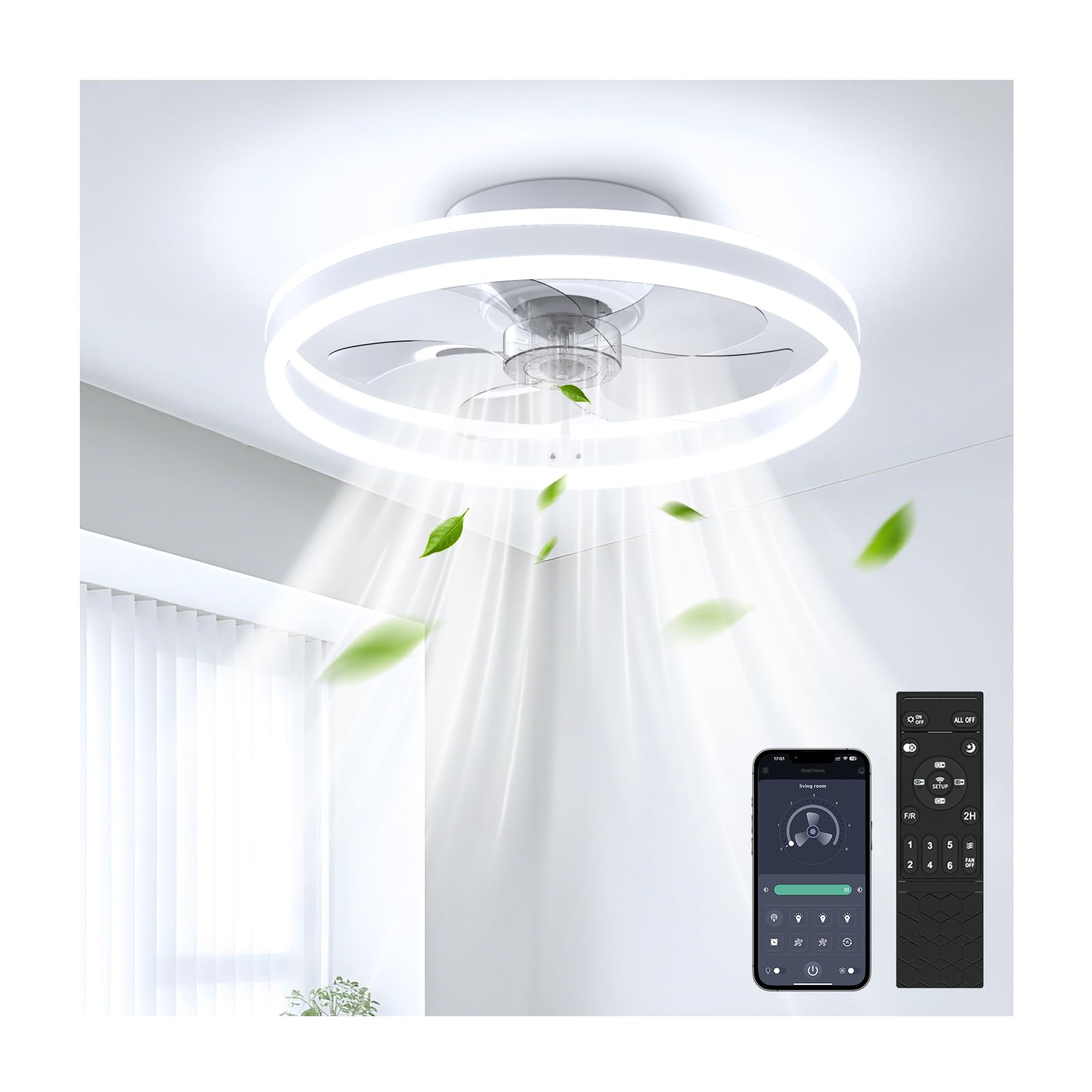 Amazon.co.jp : シーリングファンライト 8-10畳 50cm 正逆回転 冷暖房