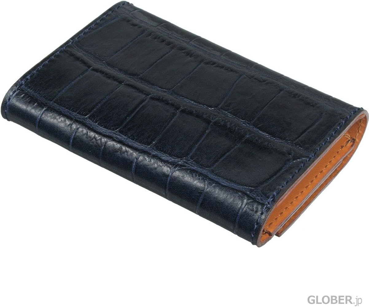 Amazon | [フェリージ] 450/SA 名刺入れ クロコ型押し 021 ブルー