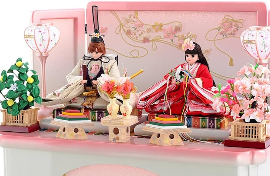 Amazon | 人形屋ホンポ 雛人形 リカちゃん 久月 ひな人形 収納飾り