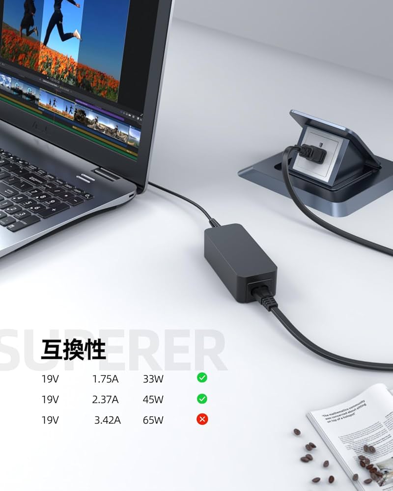 Amazon.co.jp: 19V 2.37A 45W 東芝対応 PAACA042/dynabook t75 ac