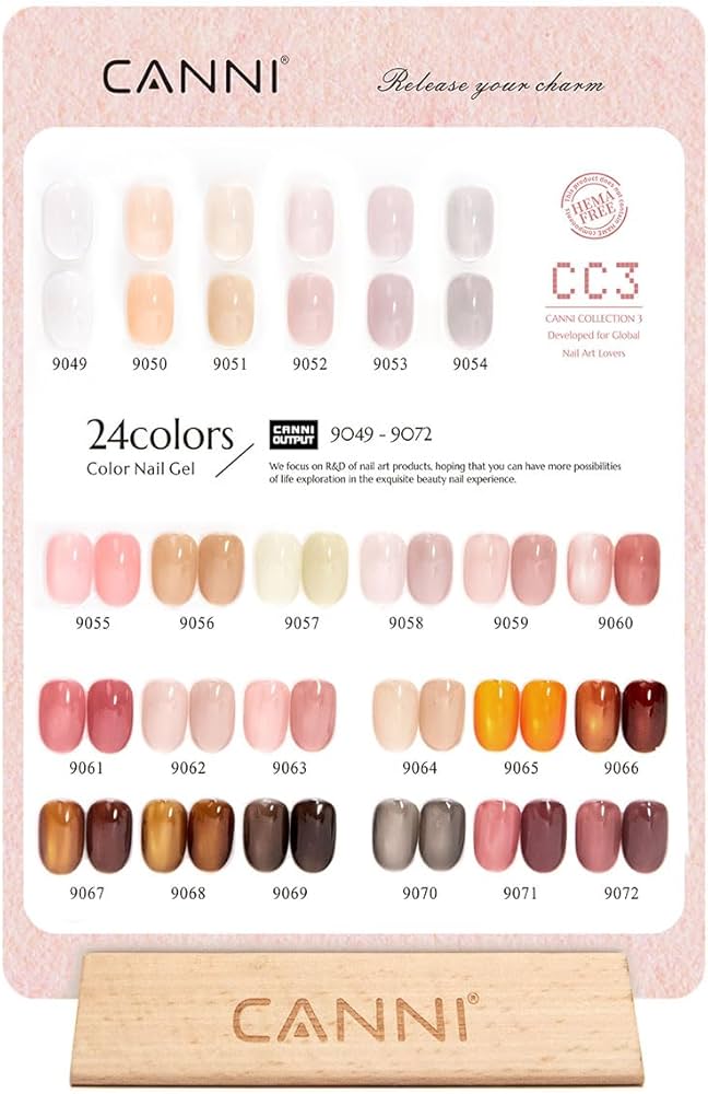 Amazon.com : CANNI CC3 Jelly Gel Nail Polish Set with Color Card
