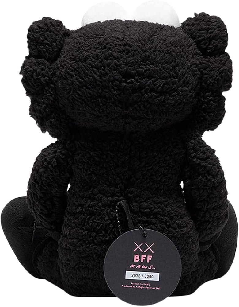 Amazon.com: Kaws, Pre-loved Bff Plush Black (Edition Of 3000), One