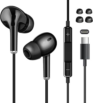 Amazon.co.jp: USB Type C イヤホン 有線 ノイズキャンセリング