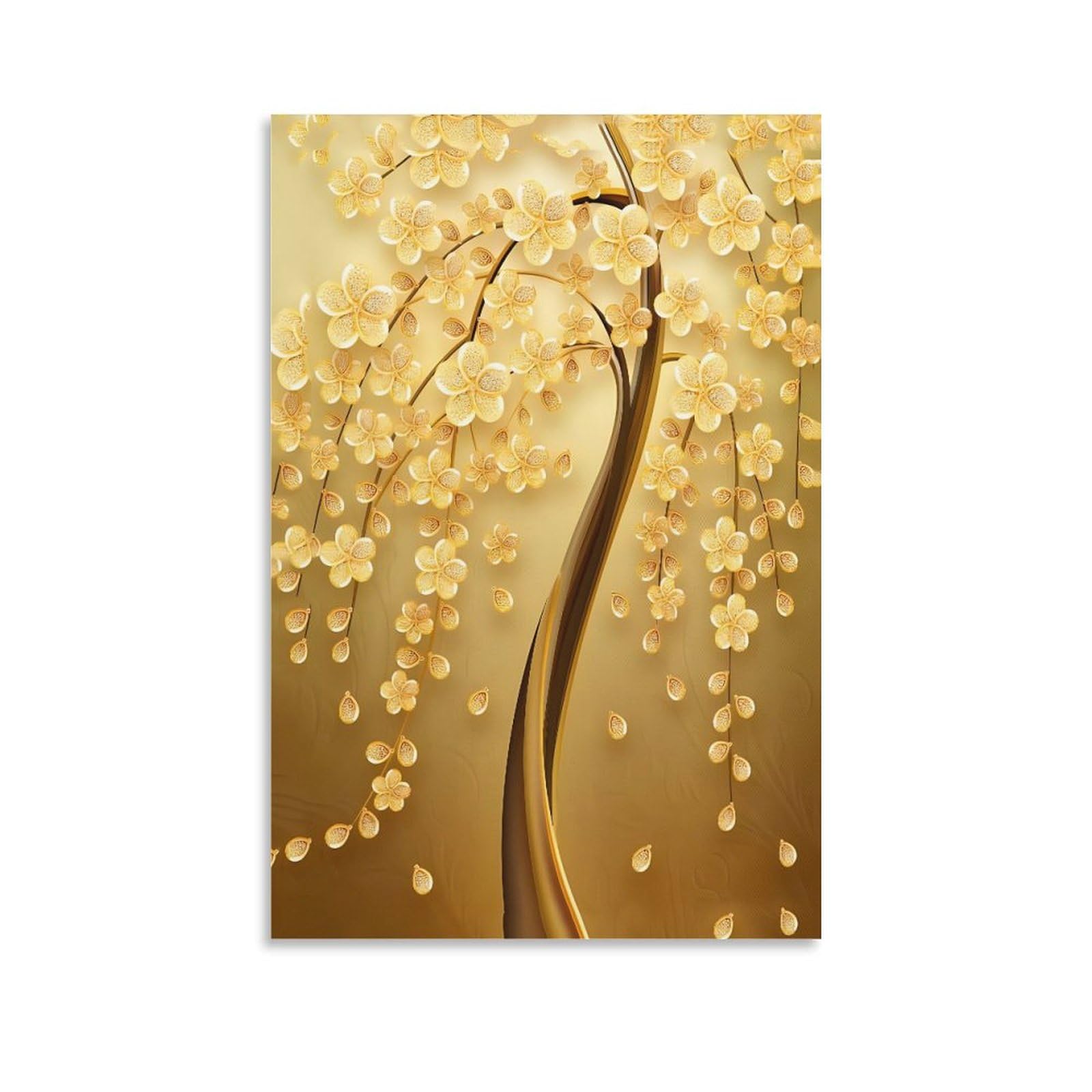 Amazon.co.jp: 風水 絵 玄関 油絵 絵画 金運アップお 幸運の木 風水絵