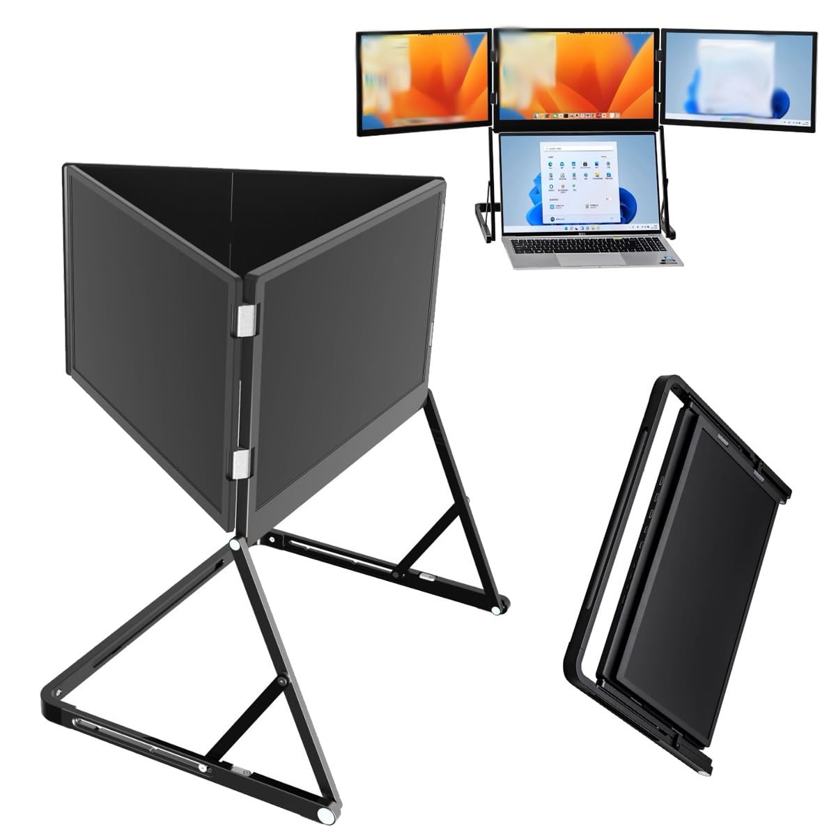 Amazon.com: 15.6”Laptop Tri-Fold Monitor, 1080p Fhd Portable