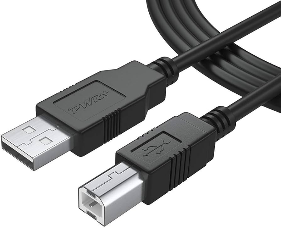 Amazon.com: PWR+ 6Ft Long USB-Printer-Cable 2.0 for HP OfficeJet