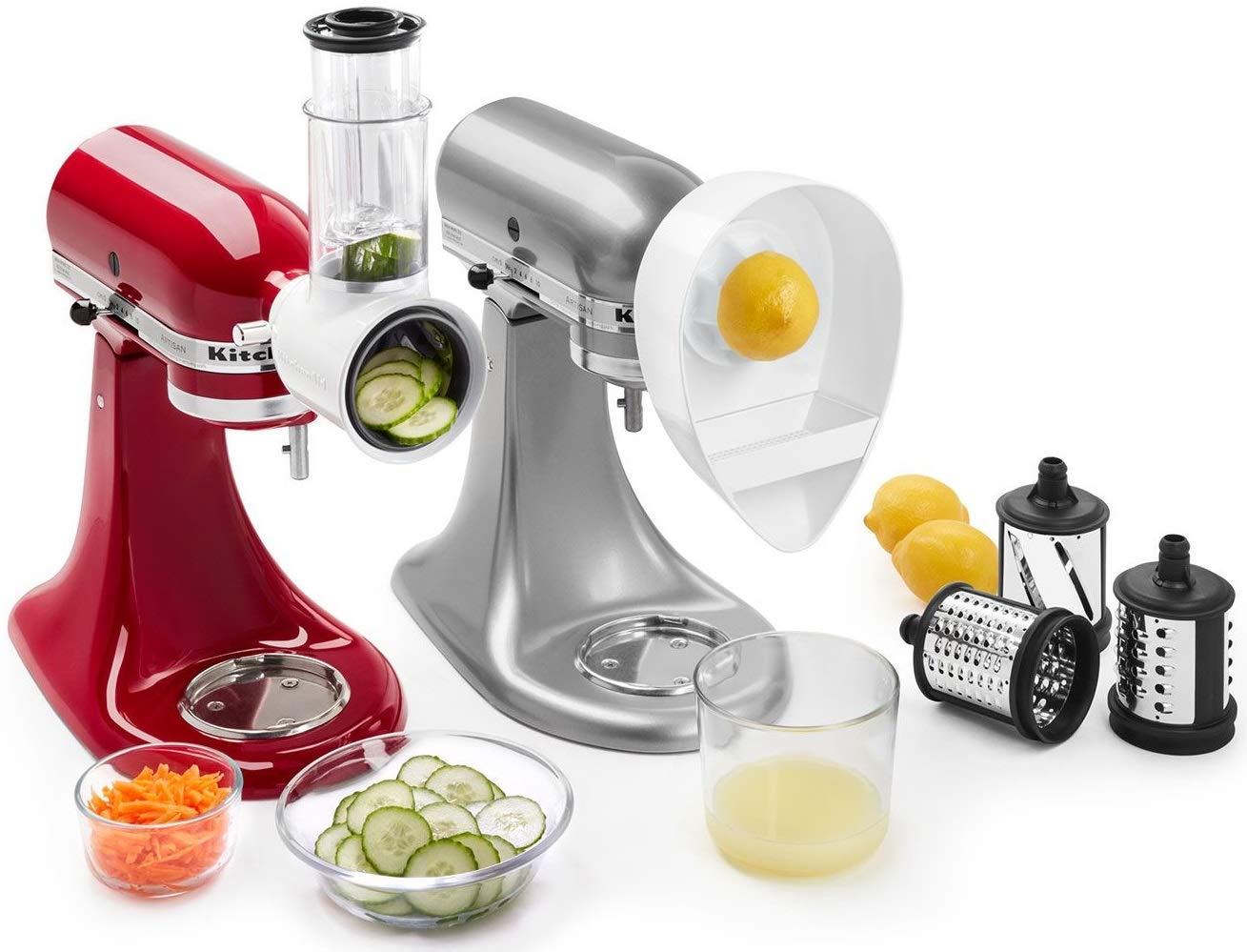 Amazon.com: KitchenAid KSMVSJA Slicer/Shredder and Citrus Juicer