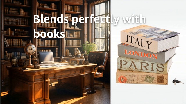 SEPOX® Diversion-Safes Portable Book-Safe Box with Key-Lock 5.6