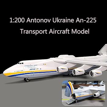 Amazon.com: 1:200 Scale Antonov AN-225 Mriya Model Aircraft Kit