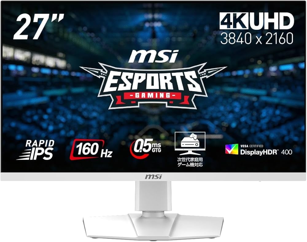 Amazon.co.jp: MSI ゲーミングモニター MAG 274URFW 27インチ/4K UHD