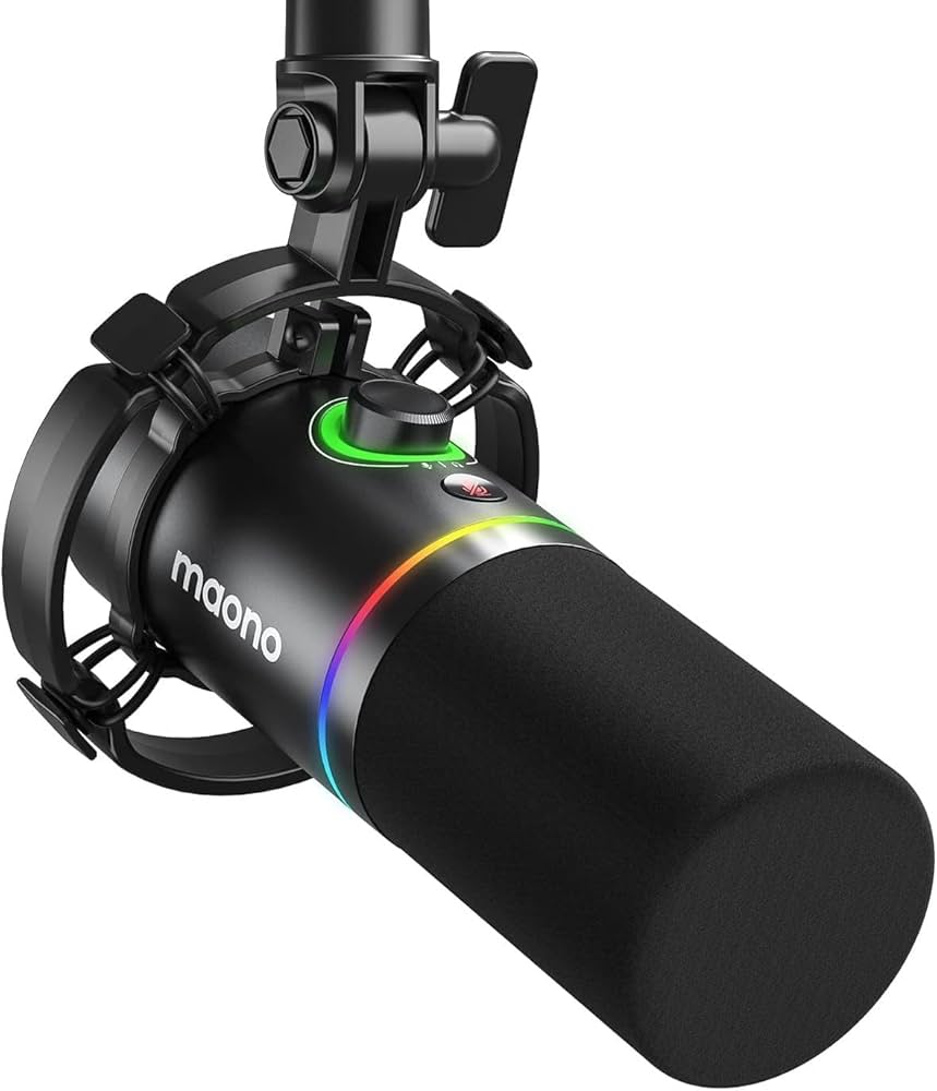 Amazon.co.jp: MAONO ゲーミングマイク USB/XLR ダイナミックマイク