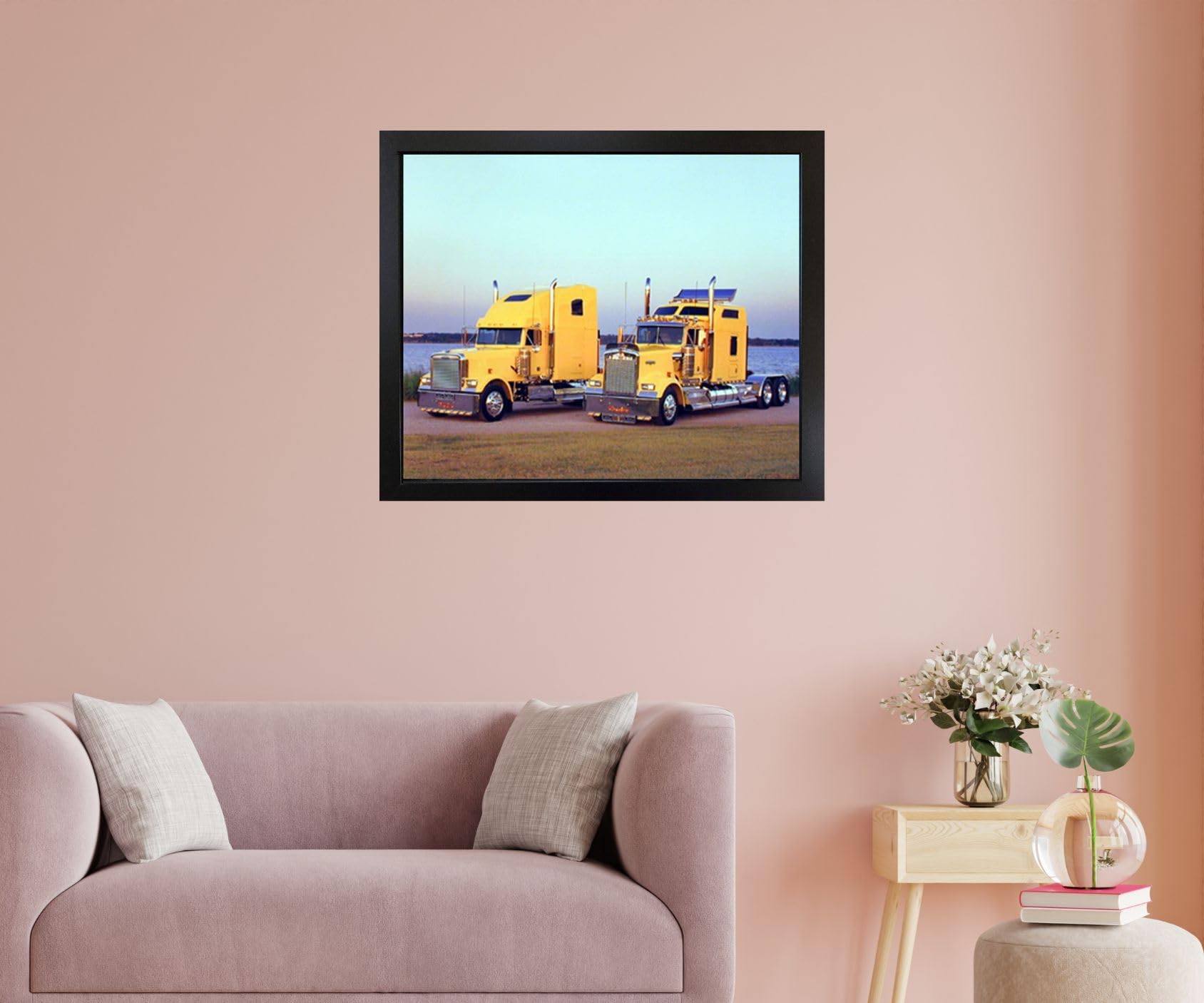 Amazon.com: Impact Posters Gallery Yellow Kenworth Big Rig