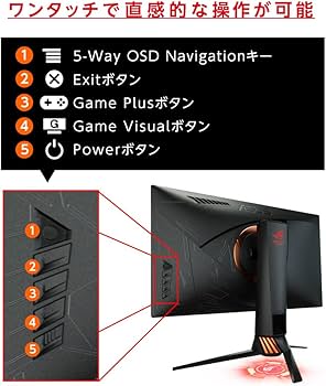 Amazon.co.jp: ASUS ゲーミングモニター ディスプレイROG SWIFT PG258Q