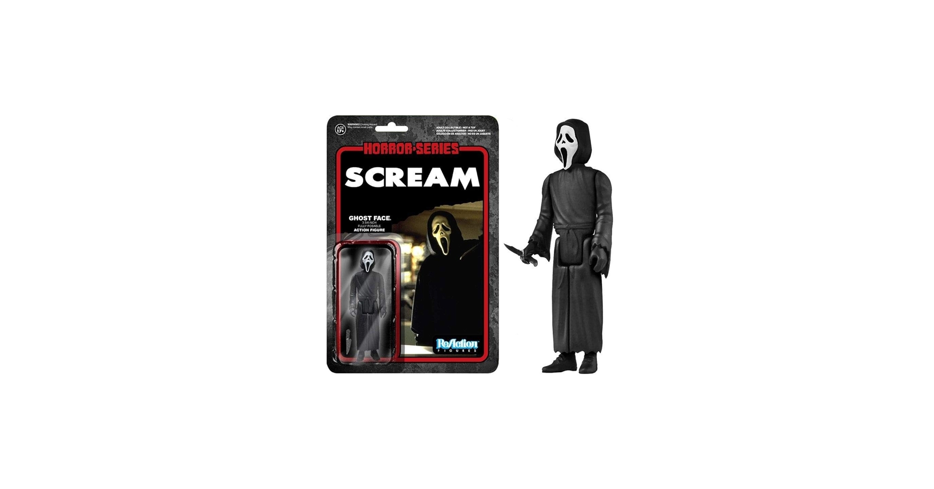 Amazon.com: Funko Horror Classics Scream Ghostface Reaction Figure