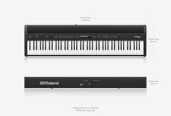 Amazon | Roland FP-60 BK 電子ピアノ 88鍵盤 ポータブルピアノ