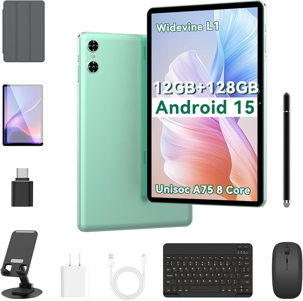 Amazon.co.jp: Android 15タブレット.128GB ROM+12GB RAM.10インチ