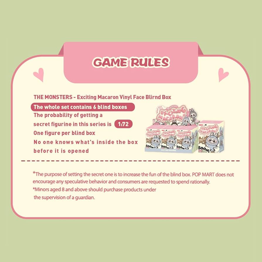 Amazon.co.jp: POP MART THE MONSTERS Exciting Macaron Plush Toy