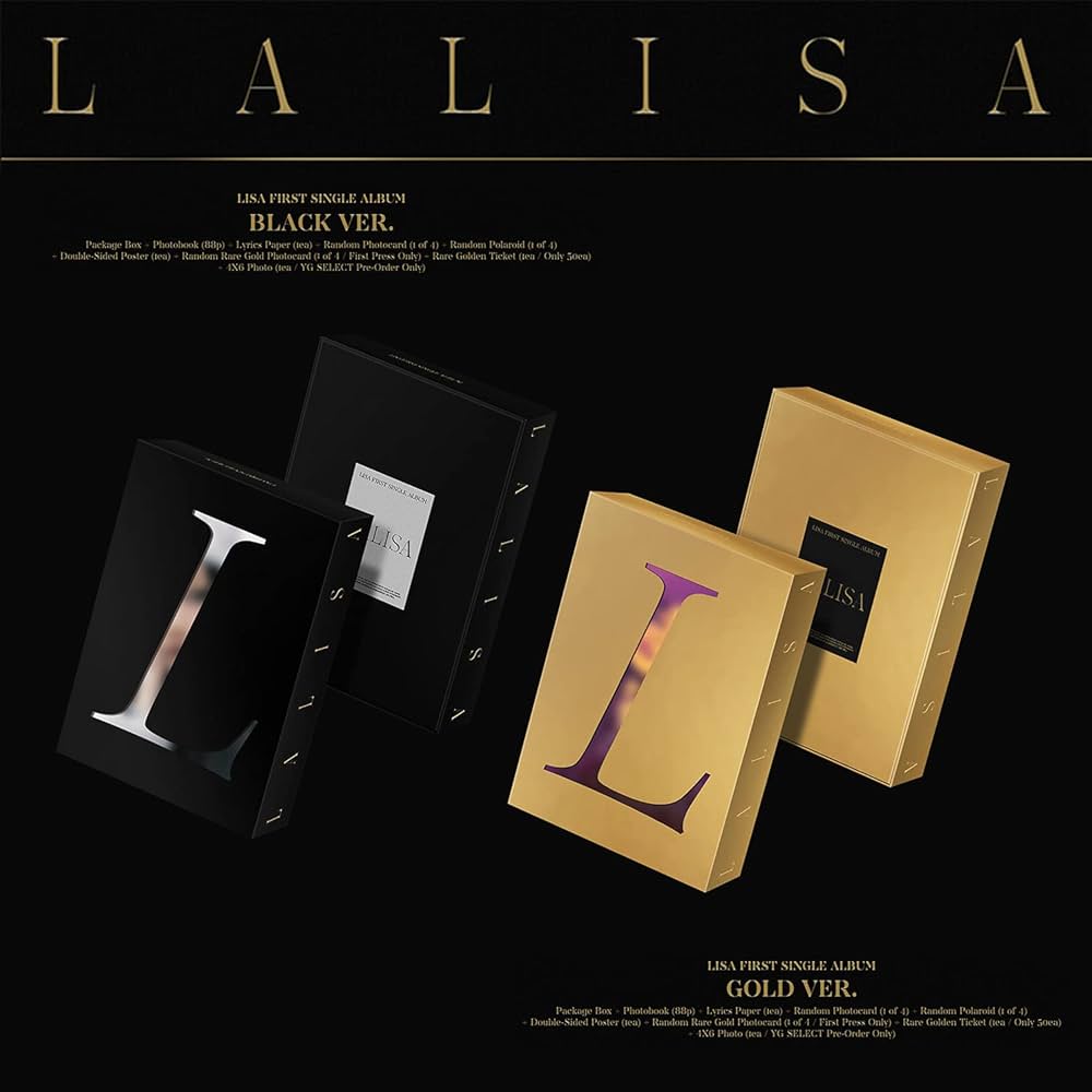 BLACKPINK LISA FIRST SINGLE ALBUM - LALISA [ BLACK VER