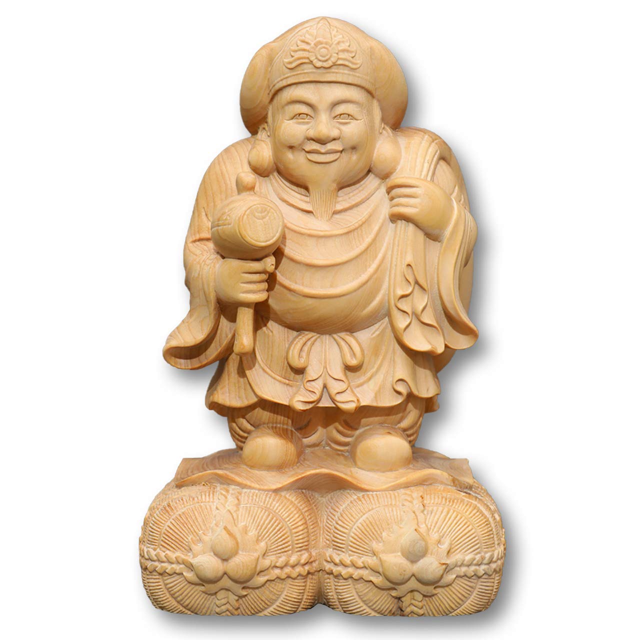 Amazon.co.jp: VICHE CATT 七福神 大黒様 立像 木彫り金運 開運 財運