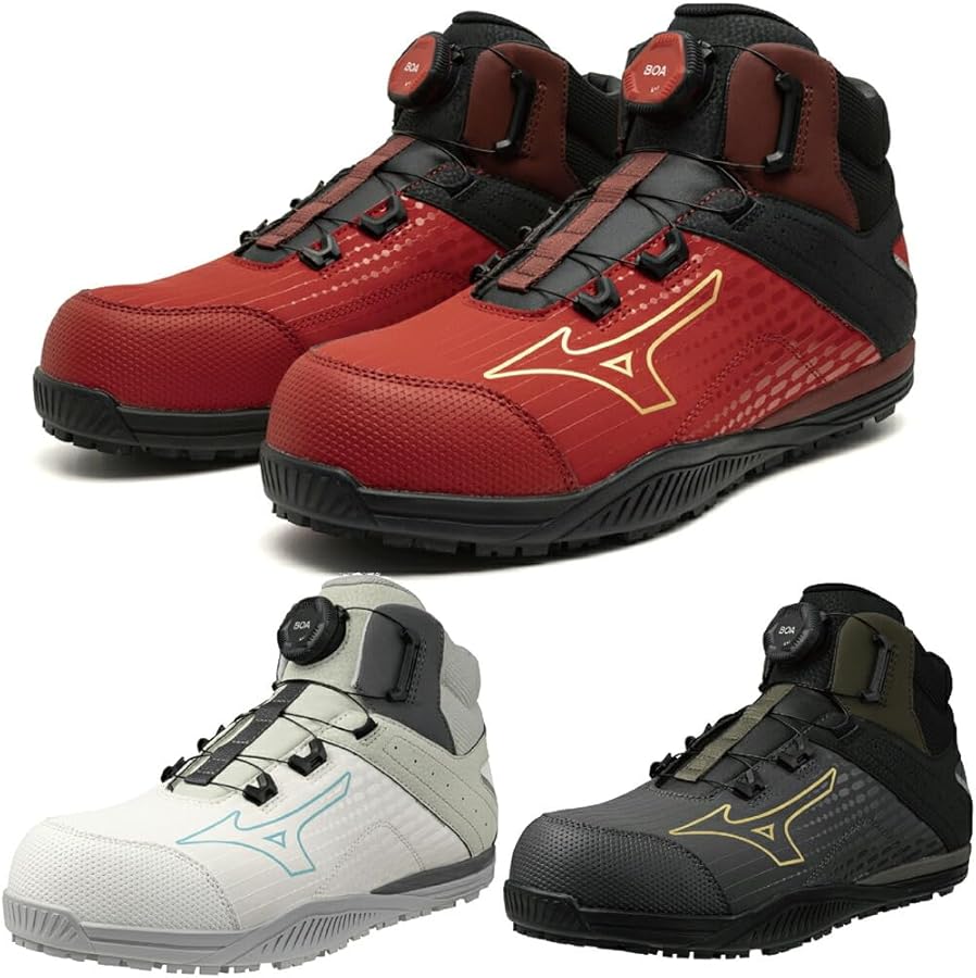 Amazon | [ミズノ] 安全靴 ワークシューズ オールマイティTDII 81H BOA