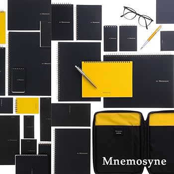 Maruman MNEMOSYNE Notebook (A4), 70 Sheets / 140 Pages, 5mm Grid