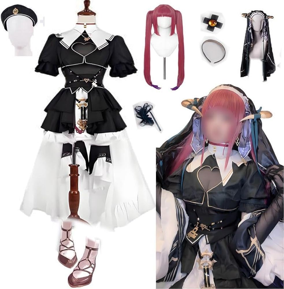 Amazon.co.jp: [PWPCOS]宝鐘マリン コスプレ衣装 修女服 新衣装