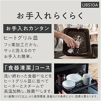 Amazon.co.jp: Panasonic NE-UBS10A-K Steam Bistro Oven Range, Top
