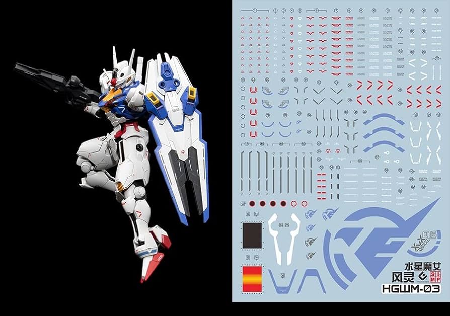 Amazon | AKOホビー HG エアリアルガンダム 蛍光 デカール 水星の魔女