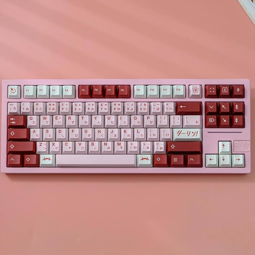 Amazon.com: PAKJEL Darling 02 Pink Keycap, Japanese Anime Cherry