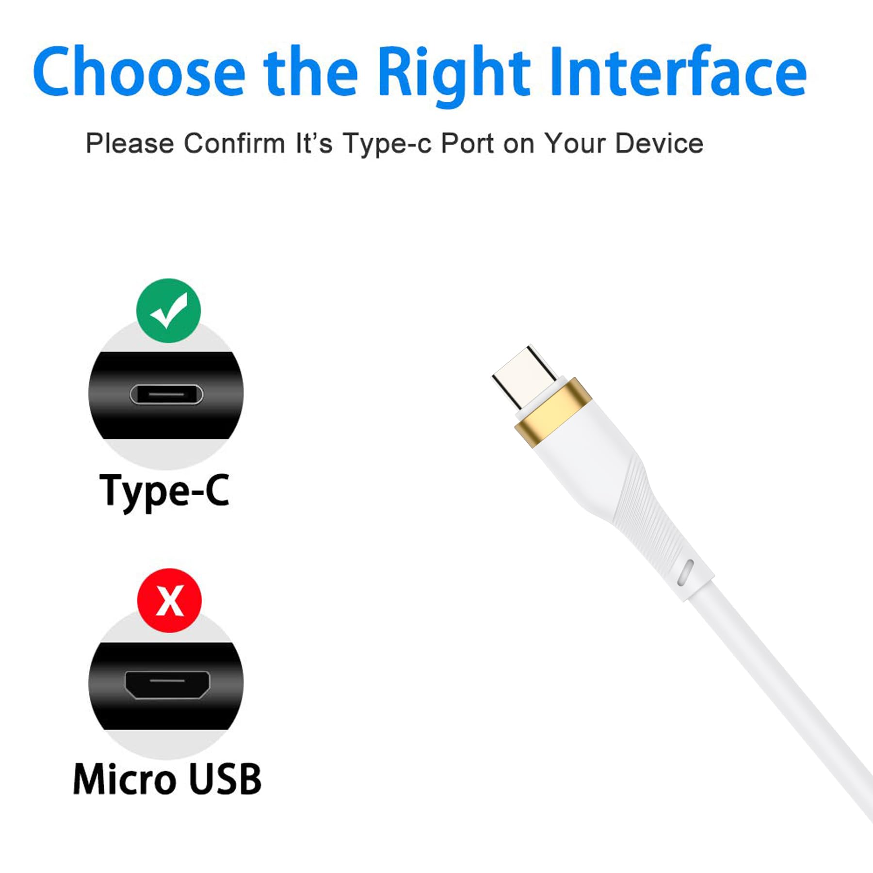 Amazon.co.jp: USB Type C 充電ケーブル フレックス シリコン 交換用