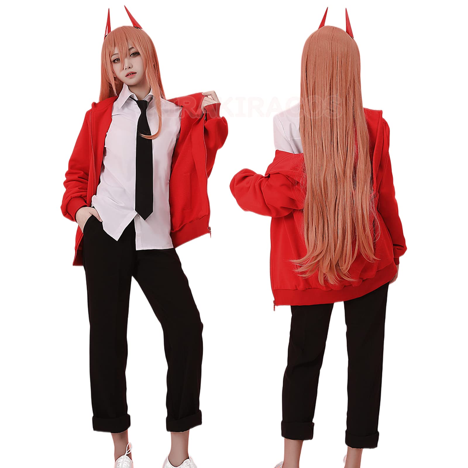 Amazon.co.jp: チェンソーマン パワー 血の魔人 コスプレ 衣装 2本の