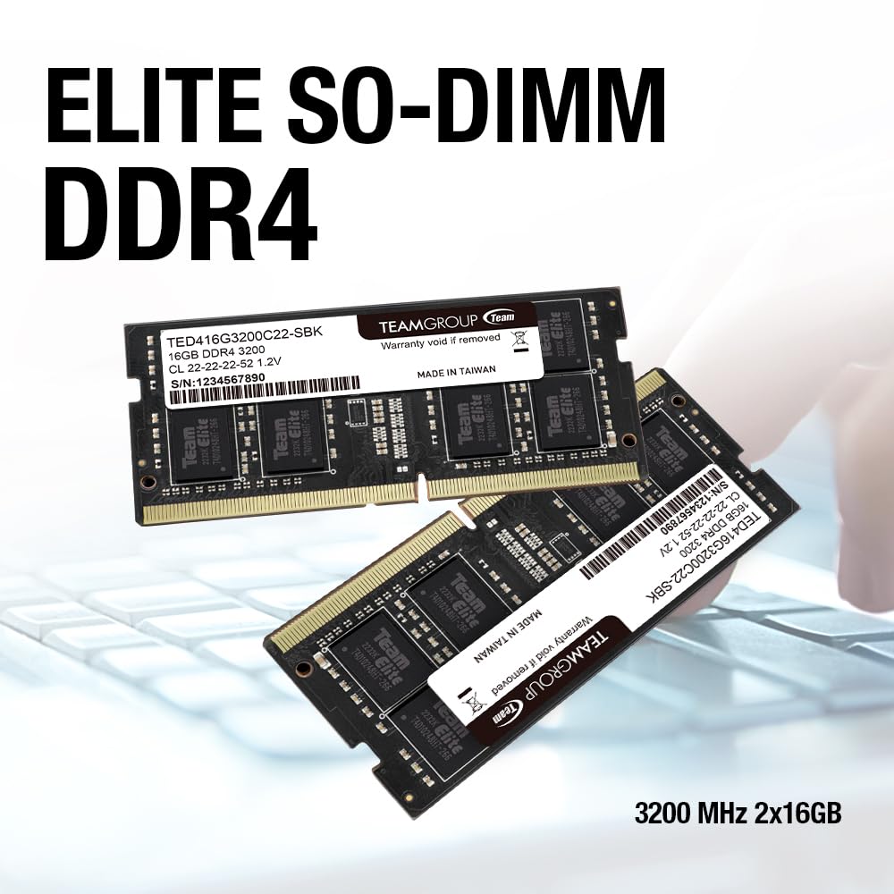 TEAMGROUP Elite DDR4 16GB Single 3200MHz PC4-25600 CL22 Unbuffered