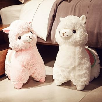 Amazon｜[LSDZW] ぬいぐるみ 特大 ホワイト アルパカ 可愛い 35cm