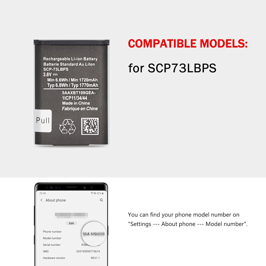 Amazon.com: SCP-73LBPS Battery (2025 New Upgraded) Replacement for
