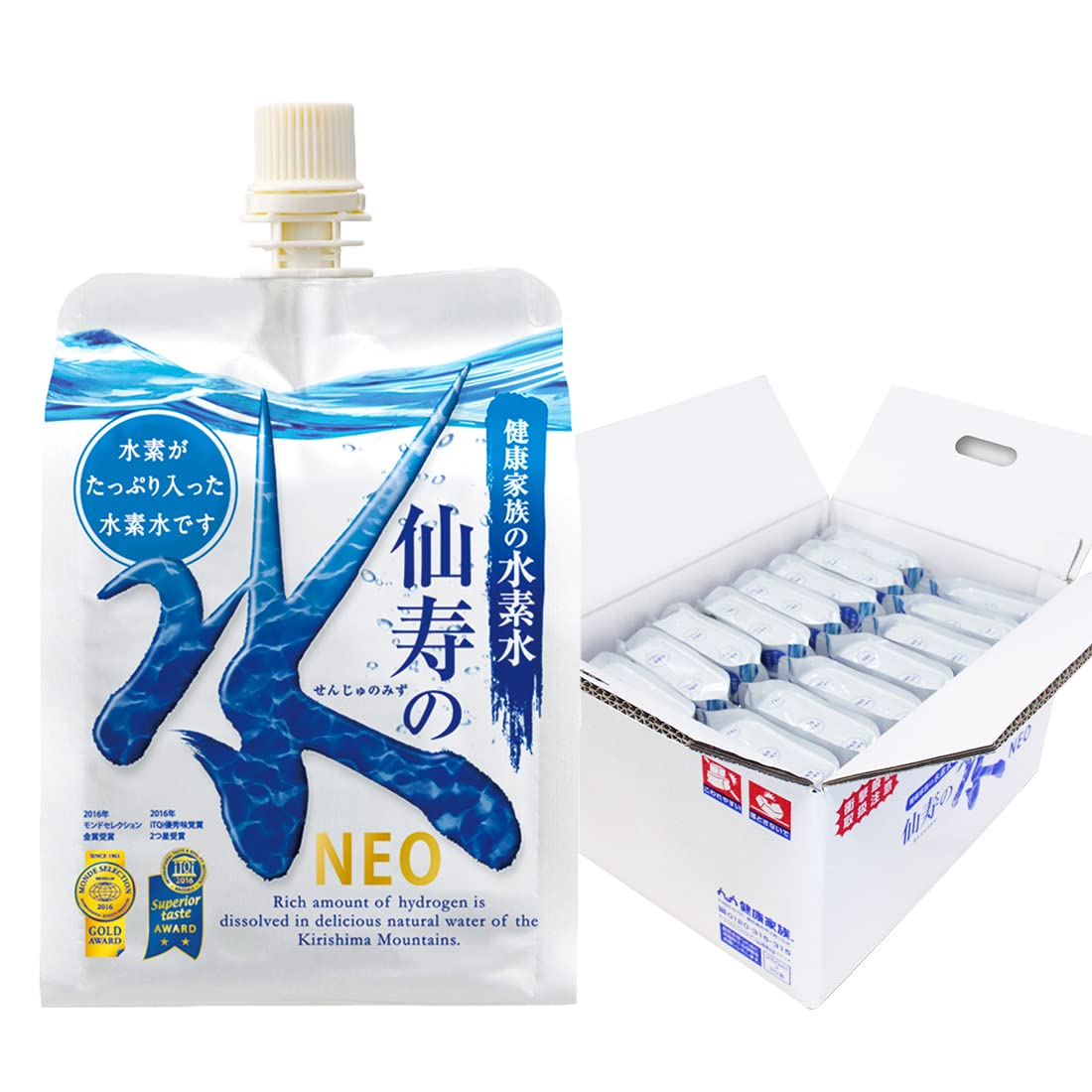 Amazon.co.jp: 健康家族 高濃度ナノ水素水 仙寿の水NEO 250ml×30本 高