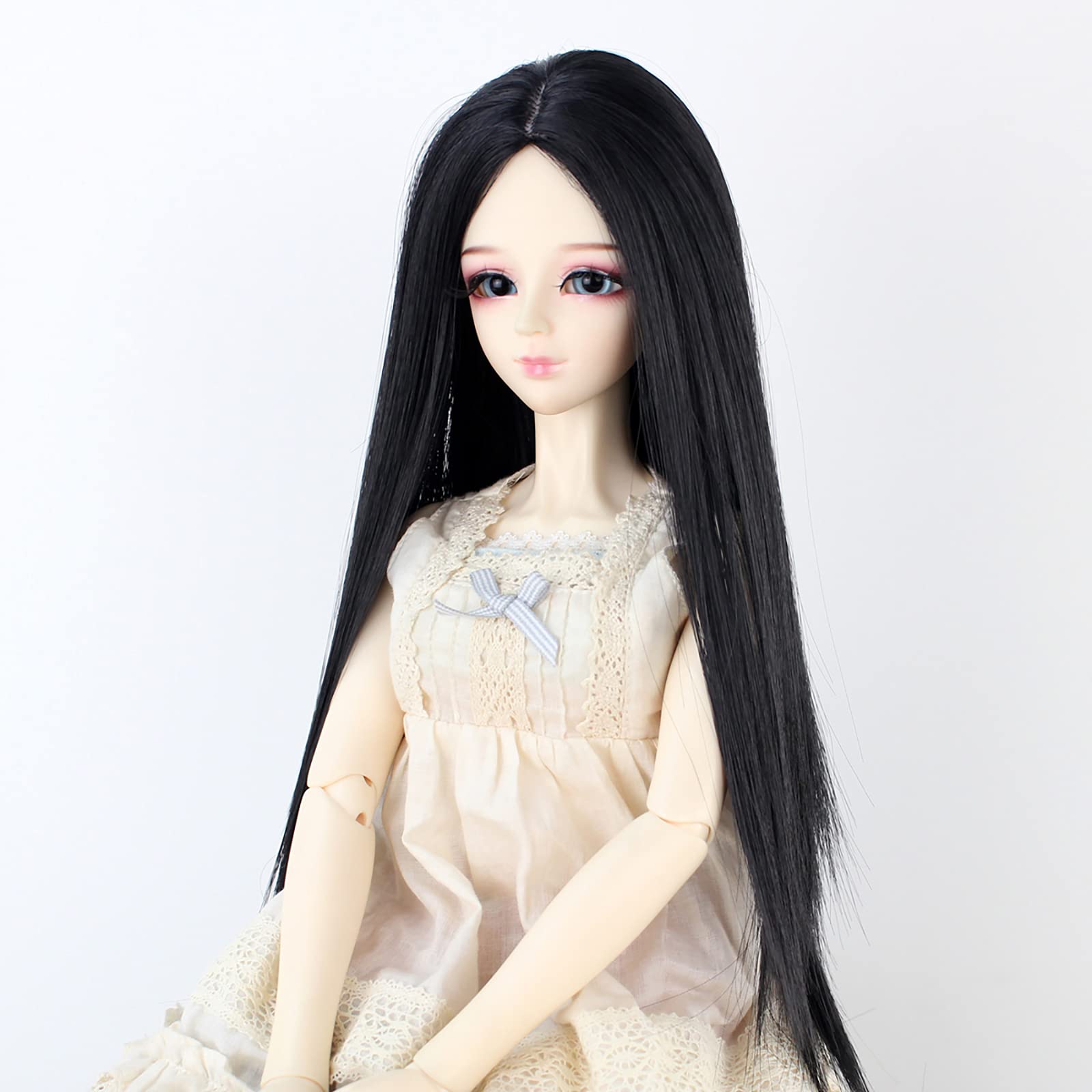 Amazon | Koonfan 1/3 Bjd ドールウィッグ 耐熱180℃ センター分け