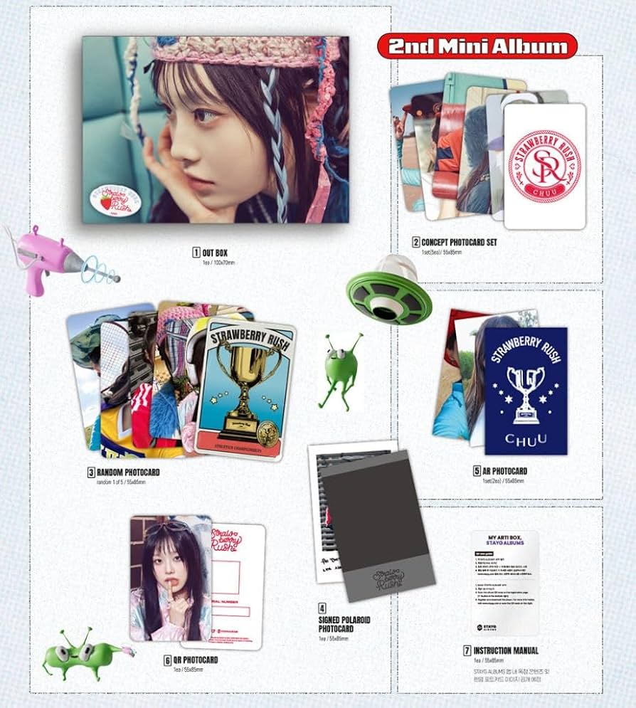 Amazon.com: LOONA CHUU Strawberry Rush 2nd Mini Album STAYG ALBUM