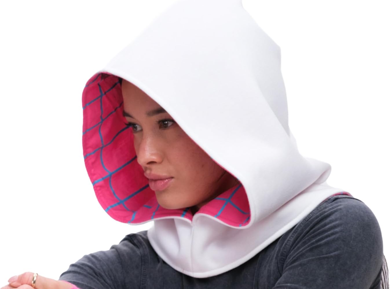Amazon.com: SIC HOODS Spider Web Gwen Hood White (White Hood