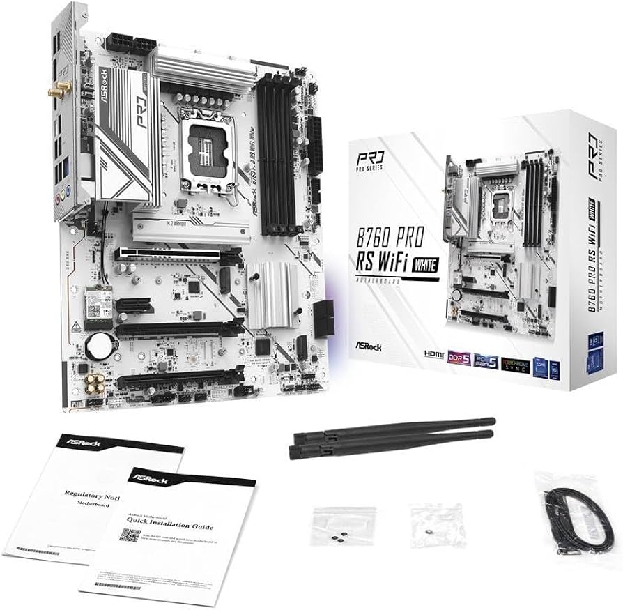 Amazon.com: Asrock B760M Pro RS WiFi White Intel Micro ATX