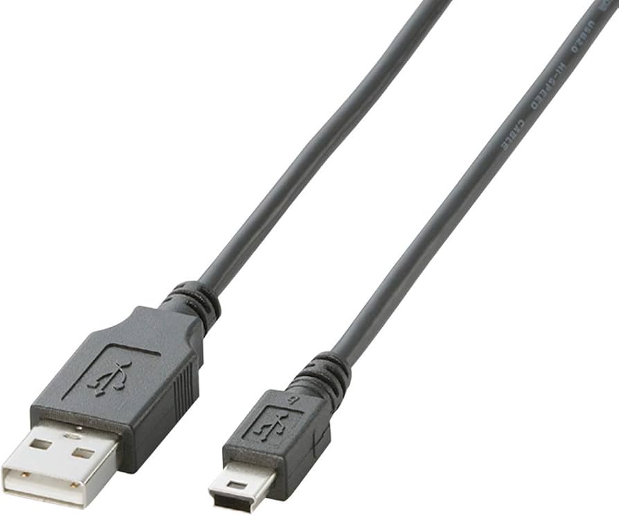 Amazon.com: Elecom U2C-M05BK USB Cable [miniB] USB 2.0 (USB A Male