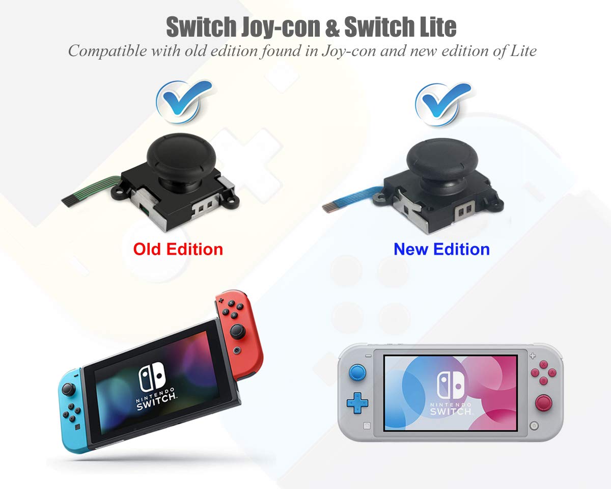 Amazon.co.jp: ElecGear 2個ジョイコン交換用ジョイスティック、Switch
