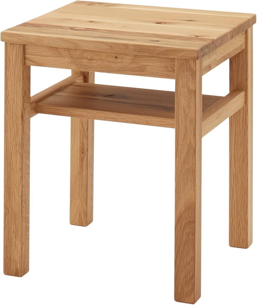 Amazon｜無印良品 木製サイドテーブルベンチ オーク材 幅37×奥行37×高