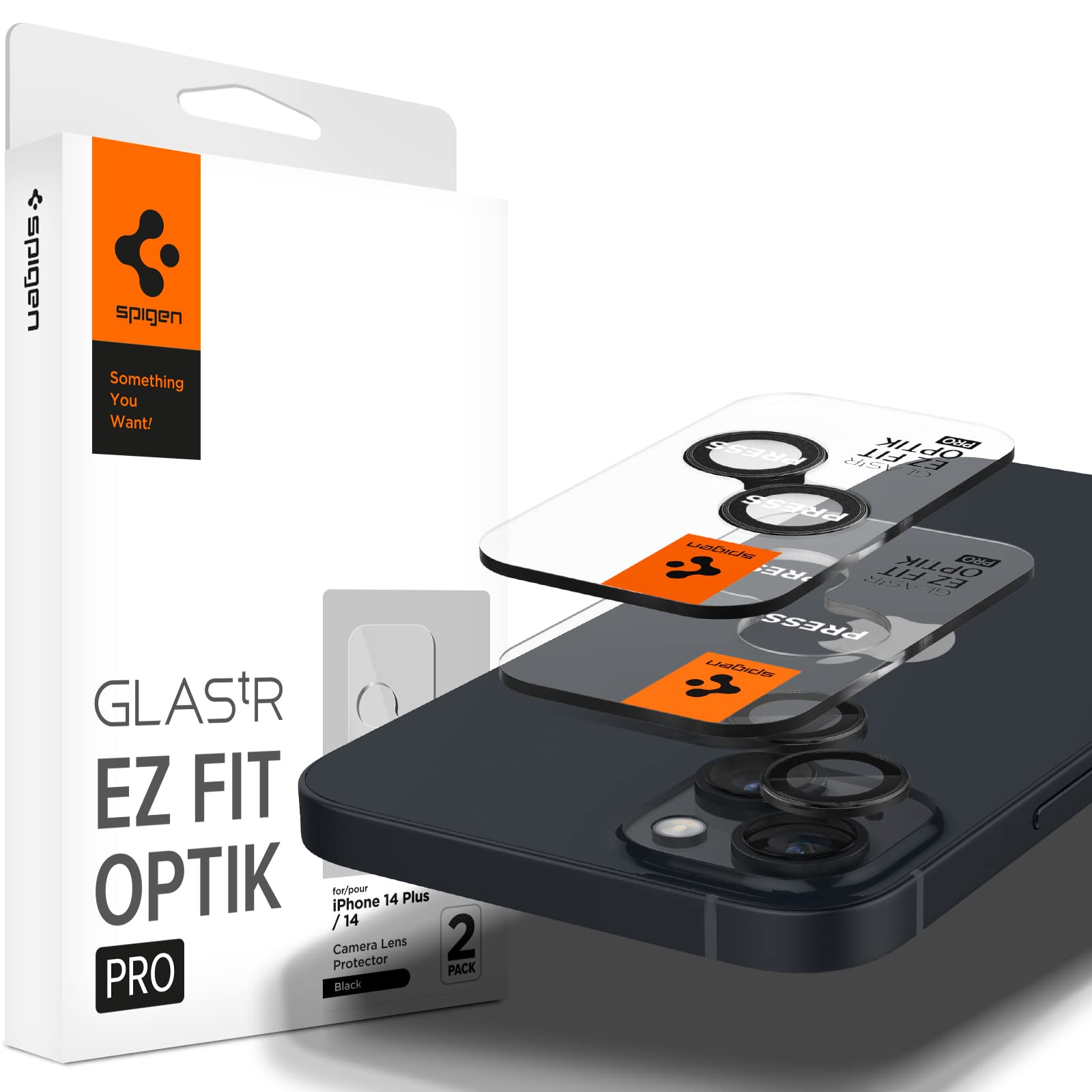 Amazon | Spigen Glas tR EZ Fit Optik Pro iPhone 15/15 Plus/14/14