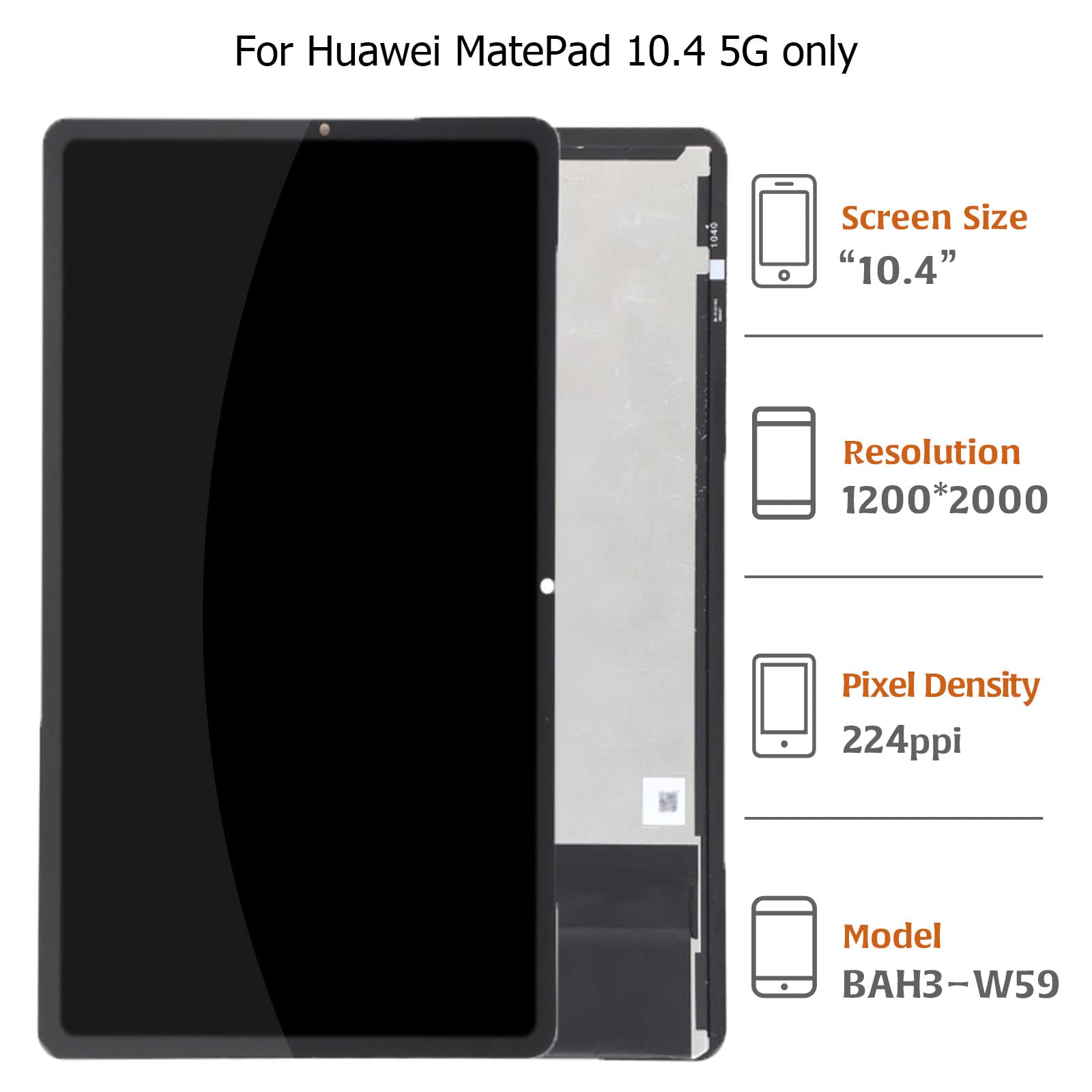 Amazon.com: A-MIND for Huawei MatePad 10.4 5G BAH3-W59 OEM Screen