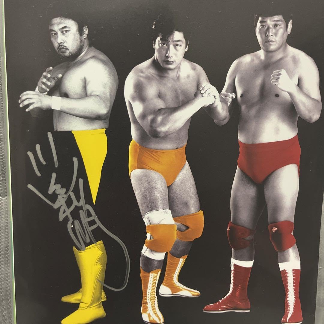 Amazon.co.jp: 全日本プロレス 直筆サインポートレート 四天王 川田